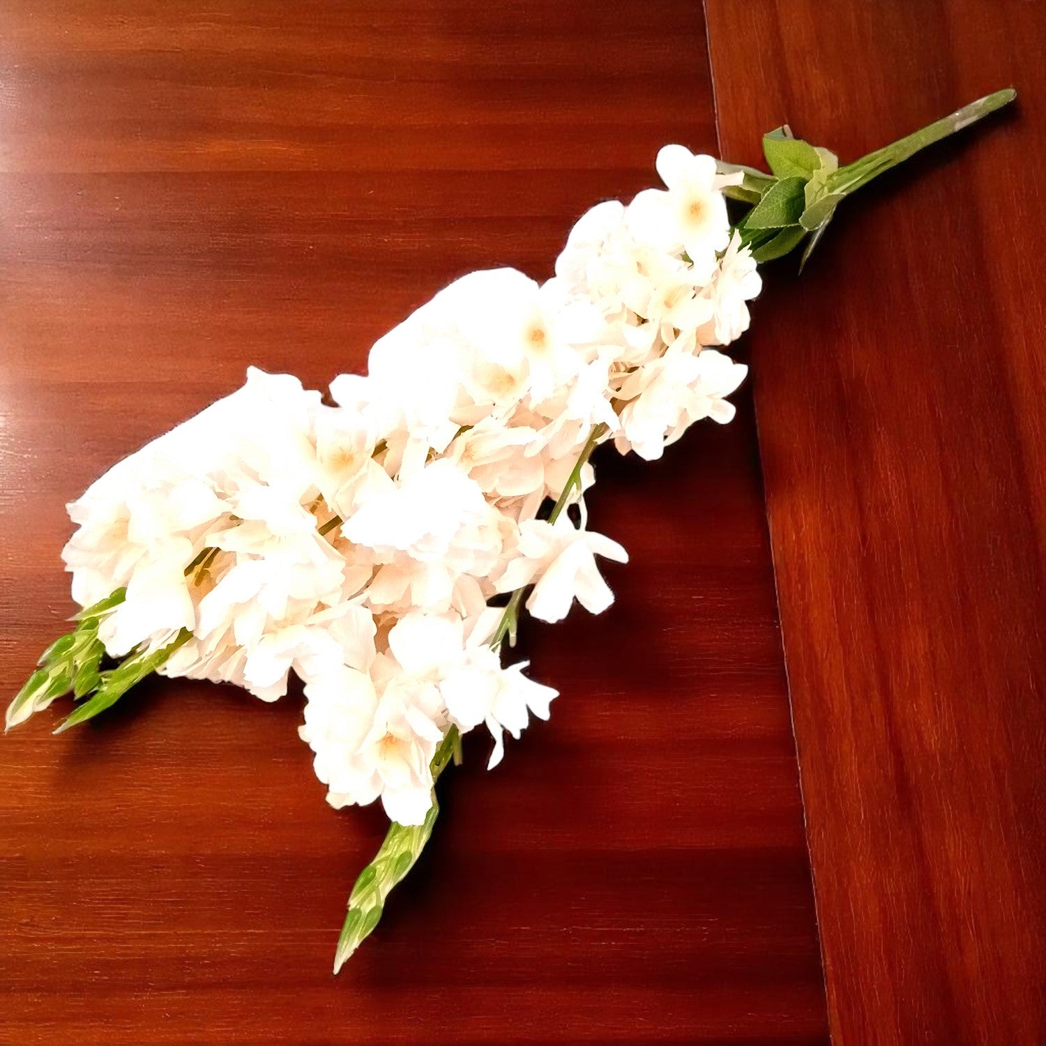 Artificial Flower Orchids Bouquets | Faux Flowers Bunch - for Table Vase, Pot, Home Decor, Living Room, Side Table Centerpiece - 26 Inch - Apkamart #Colour_Cream