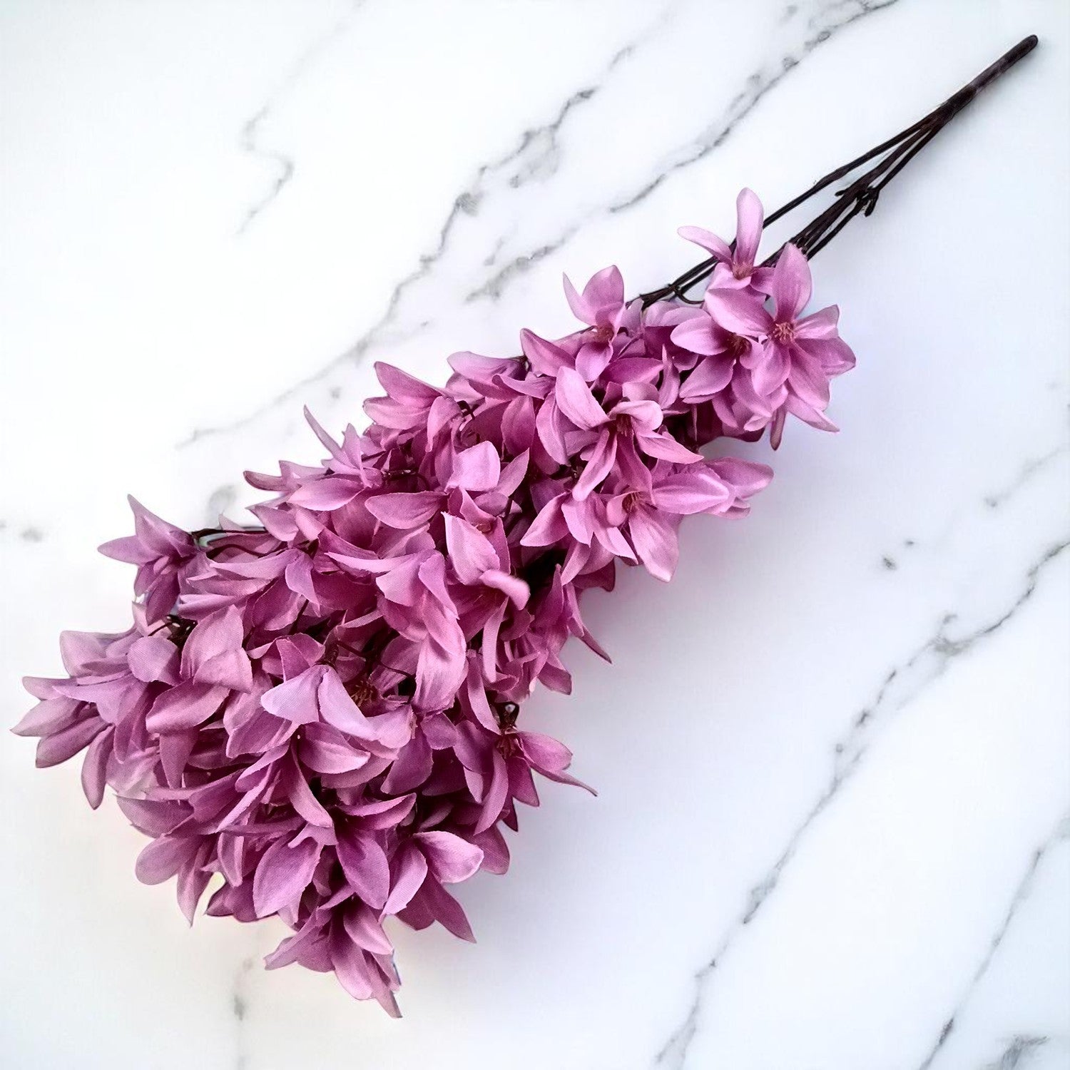 Artificial Flowers | Faux Flowers Bunch - for Home Decor, Living Room, Side Table, Centerpiece - 29 Inch - Apkamart #Colour_Purple