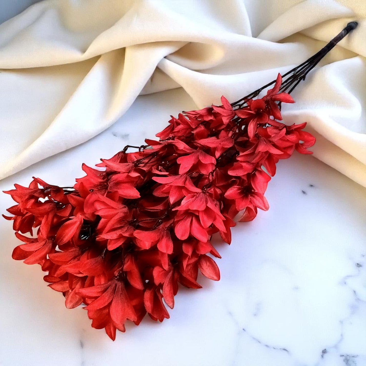 Artificial Flowers | Faux Flowers Bunch - for Home Decor, Living Room, Side Table, Centerpiece - 29 Inch - Apkamart #Colour_Pink