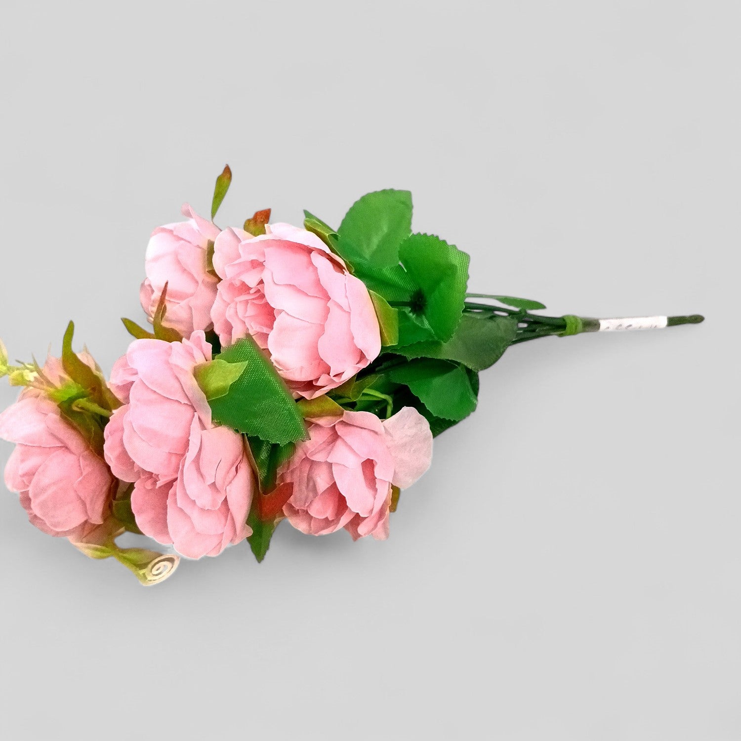 Artificial Flowers Rose Bunches for Vase Pot | Faux Flowers Stem - Home Decor, Living Room, Office & Festivals Decoration (Vase Not Included) - 15 Inch - Apkamart #Colour_Pink