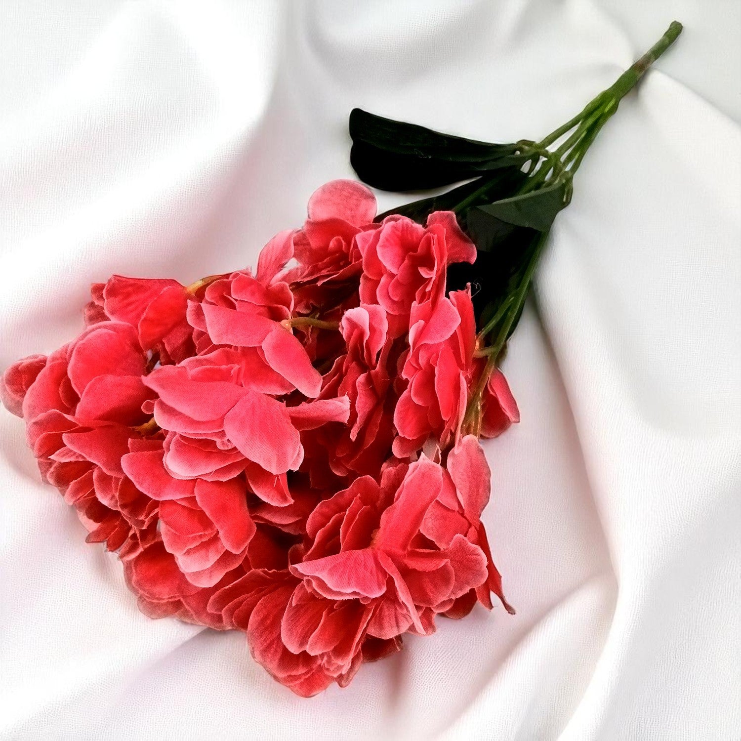 Artificial Orchids Flower Bouquets | Fake Flowers Bunch - For Vase, Pot, Home, Bedroom, Balcony, Office Corner, Living Room - 22 Inch - Apkamart #Colour_Pink