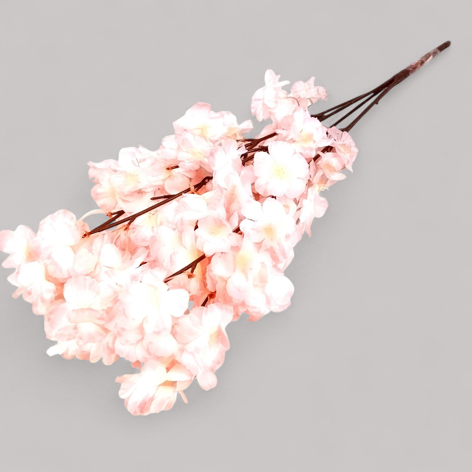Artificial Flower Cherry Blossom Bouquets | Faux Flowers Bunch - for Table Vase, Pot, Home Decor, Living Room, Side Table Centerpiece - 21 Inch - Apkamart #Style_Design 2
