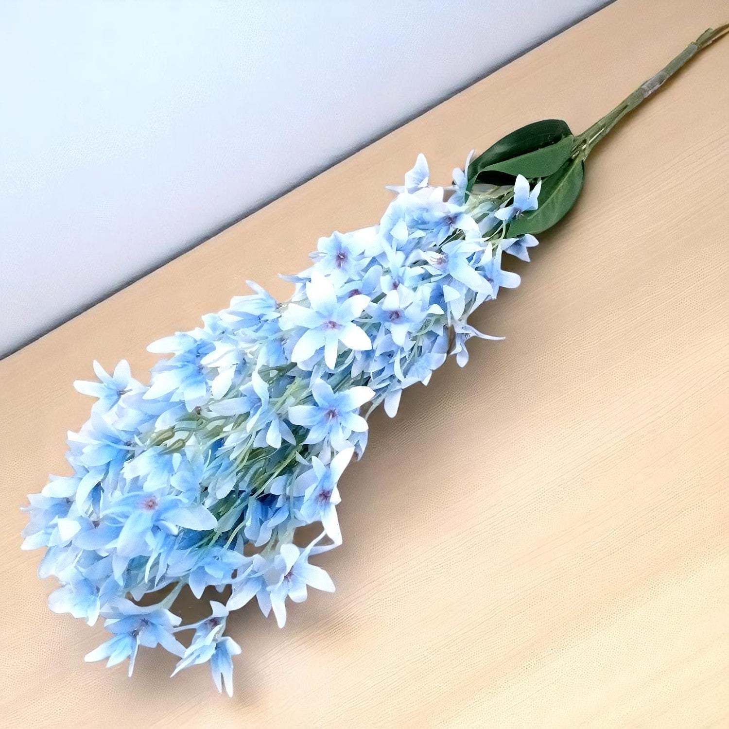 Artificial Orchids Flower Bouquets | Fake Flowers Bunch - For Vase, Pot, Home, Bedroom, Balcony, Office Corner, Living Room - 28 Inch - Apkamart #Colour_Blue