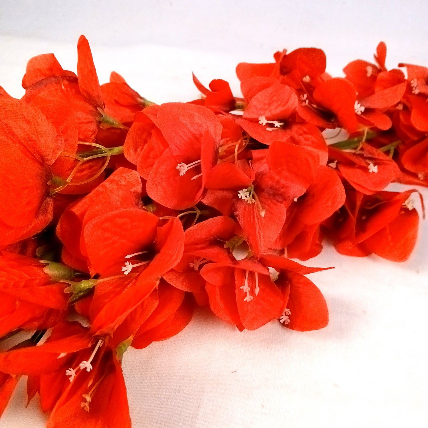 Artificial Flower Orchids Sticks Bouquet | Fake Flowers Bunch - For Vase, Pot, Home, Bedroom, Balcony, Office Corner - 26 Inch - Apkamart #Colour_Red