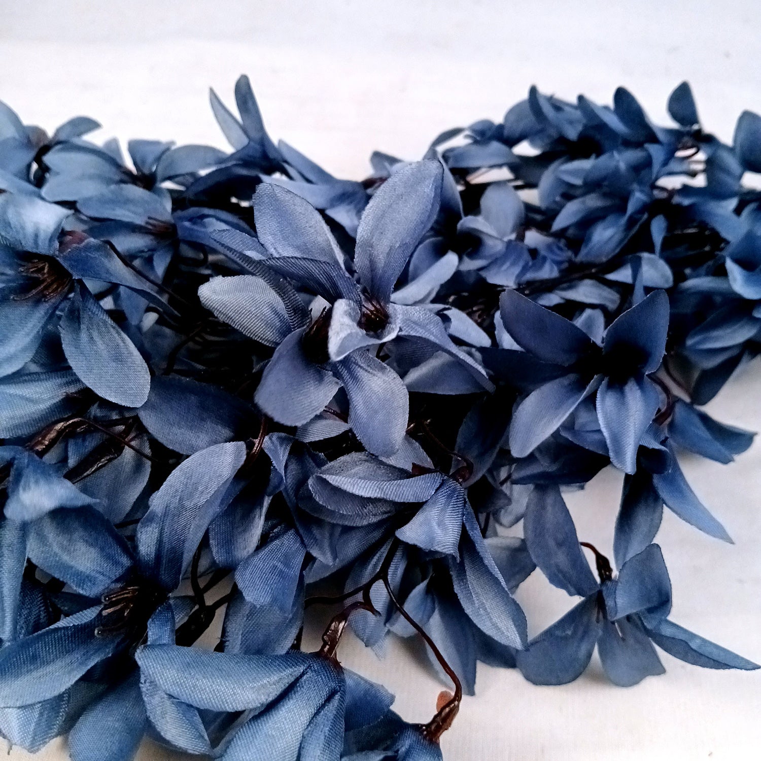 Artificial Flowers | Faux Flowers Bunch - for Home Decor, Living Room, Side Table, Centerpiece - 29 Inch - Apkamart #Colour_Blue