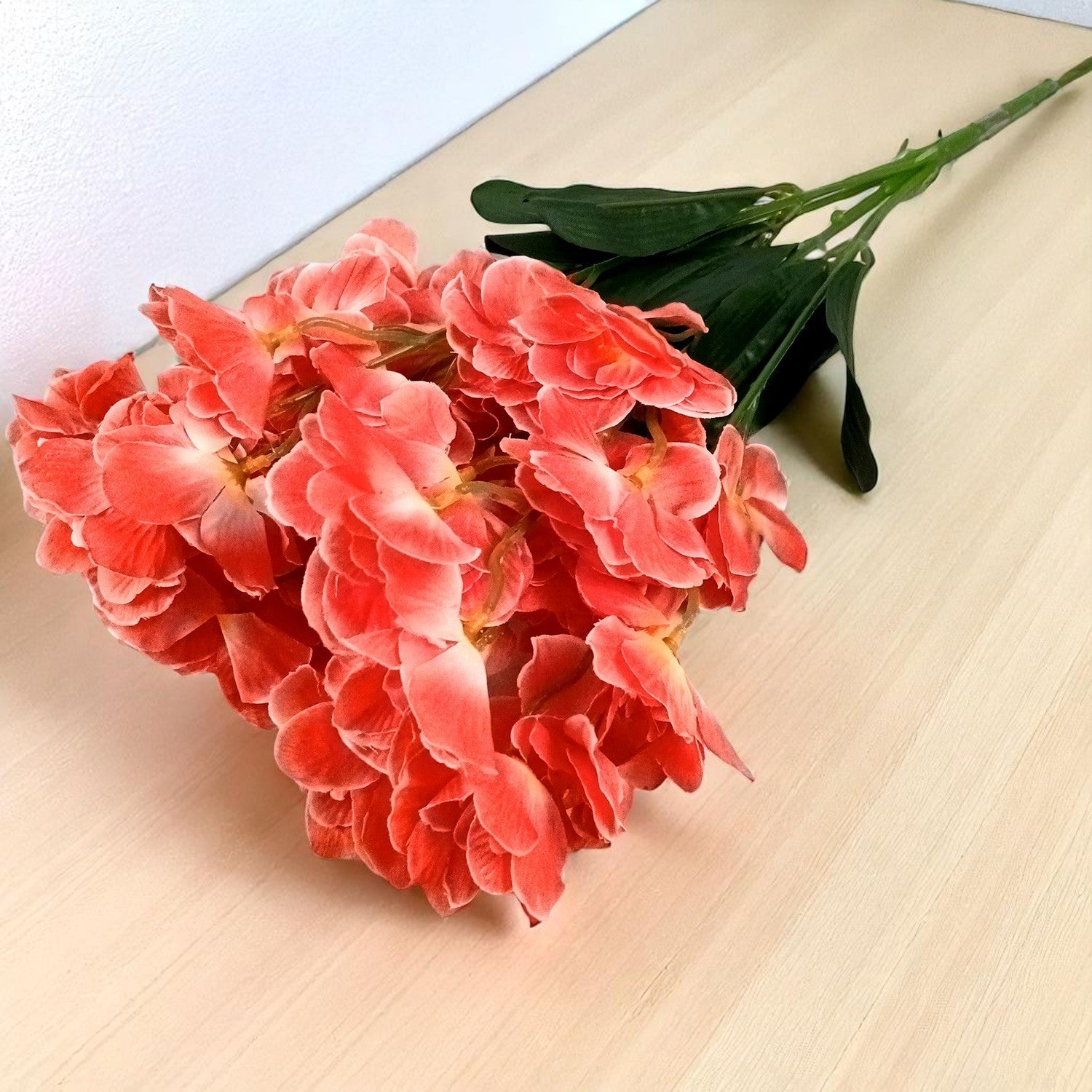 Artificial Orchids Flower Bouquets | Fake Flowers Bunch - For Vase, Pot, Home, Bedroom, Balcony, Office Corner, Living Room - 22 Inch - Apkamart #Colour_Red