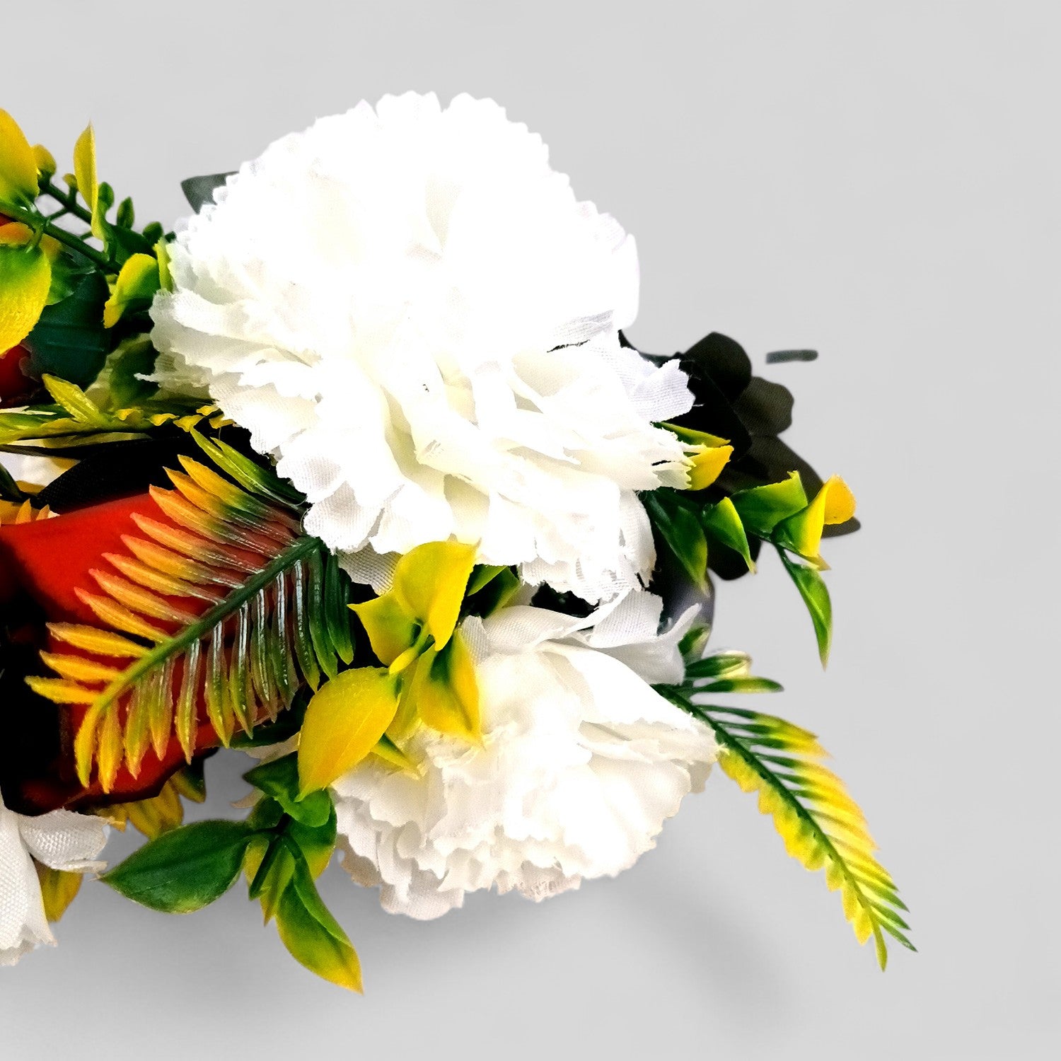 Artificial Flowers Bunches for Vase Pot | Faux Flowers Stem - for Home Decor, Living Room, Office & Festivals Decoration (Vase Not Included) - 13 Inch - Apkamart