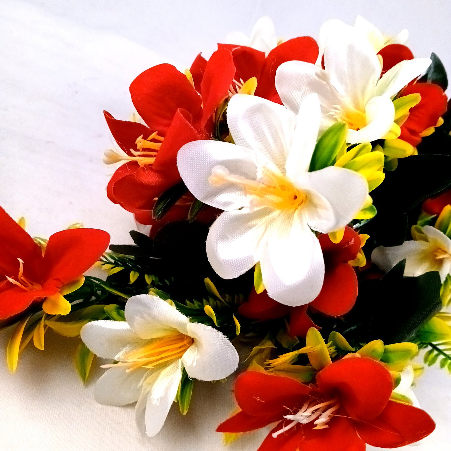 Artificial Flower Lily Bouquets | Faux Flowers Bunch - for Table Vase, Pot, Home Decor, Living Room, Side Table Centerpiece - 26 Inch - Apkamart