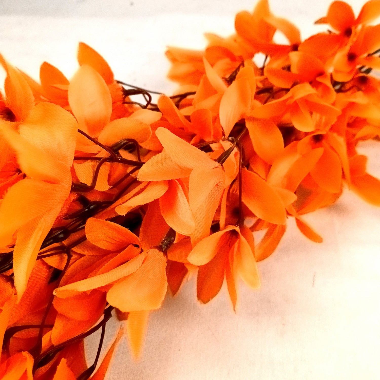 Artificial Flowers | Faux Flowers Bunch - for Home Decor, Living Room, Side Table, Centerpiece - 29 Inch - Apkamart #Colour_Orange