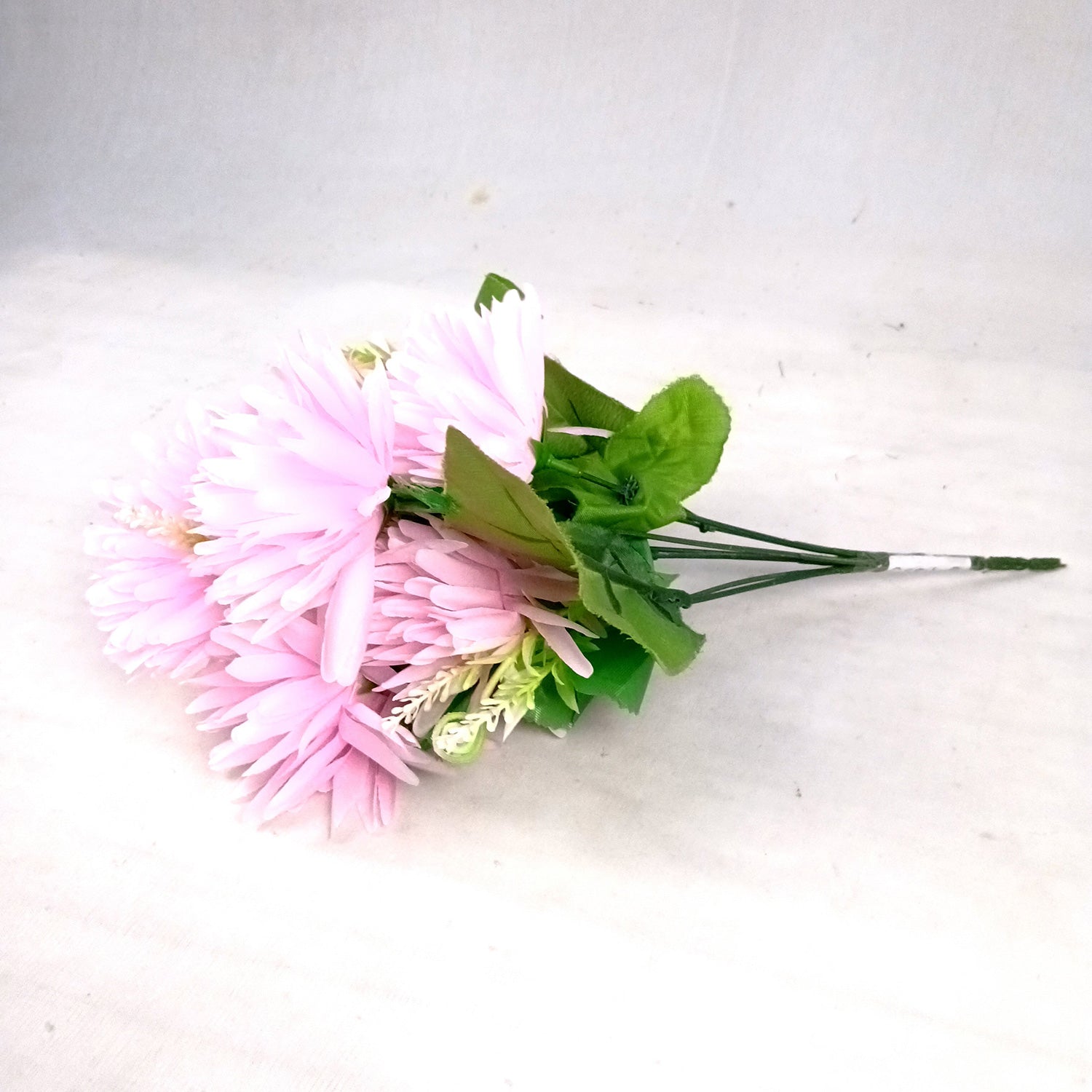 Artificial Flowers Dahlia Bunches for Vase Pot | Faux Flowers Stick - for Home Decor, Living Room, Wedding & Party Decoration (Vase Not Included) - 15 Inch - Apkamart #Colour_Pink