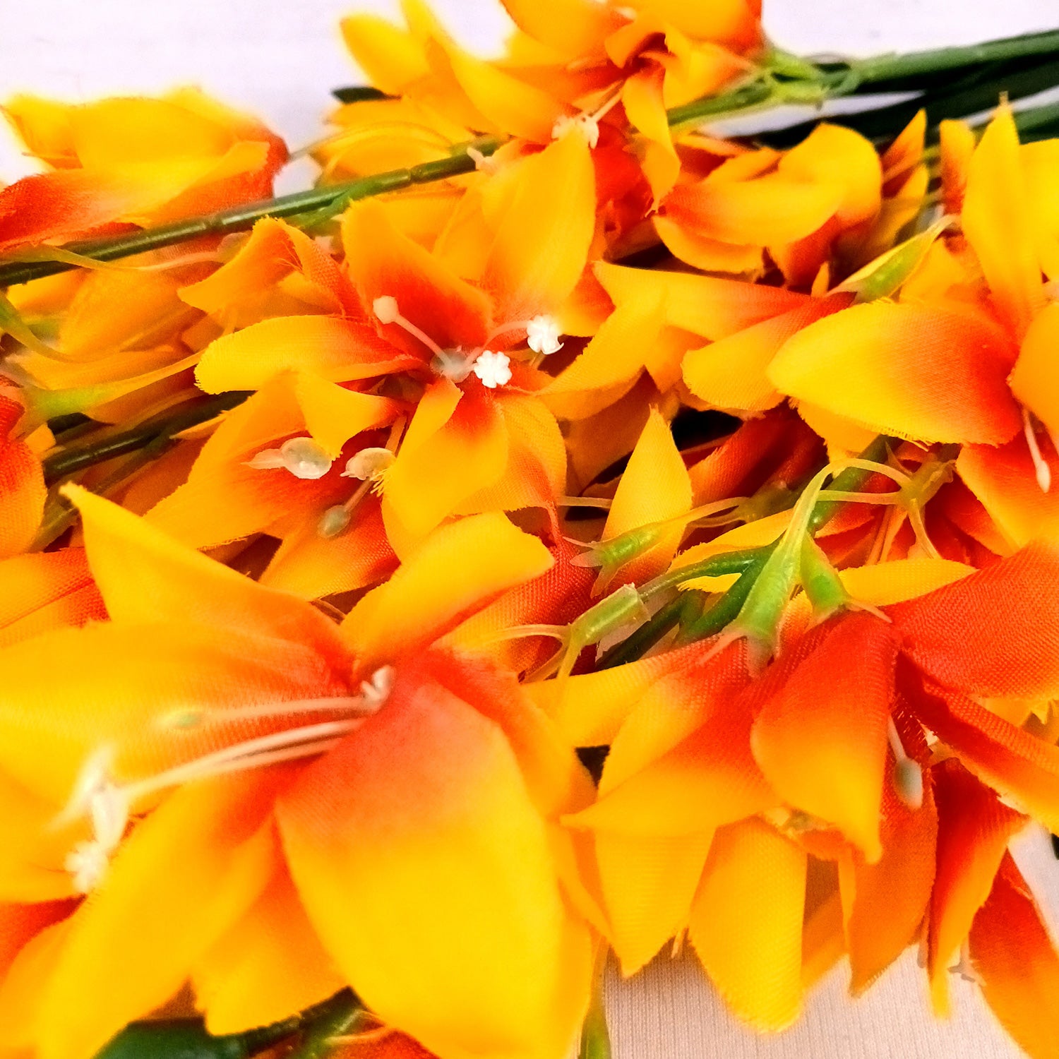 Artificial Flowers Gladiolus Bunches for Vase Pot | Faux Flowers Stem - for Home Decor Living Room Side Table Centerpiece - 26 Inch - Apkamart #Colour_Yellow