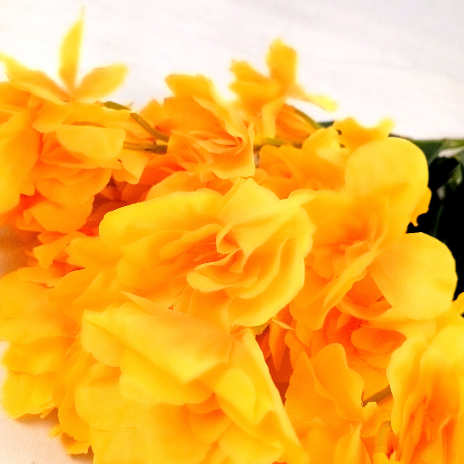 Artificial Orchids Flower Bouquets | Fake Flowers Bunch - For Vase, Pot, Home, Bedroom, Balcony, Office Corner, Living Room - 22 Inch - Apkamart #Colour_Yellow