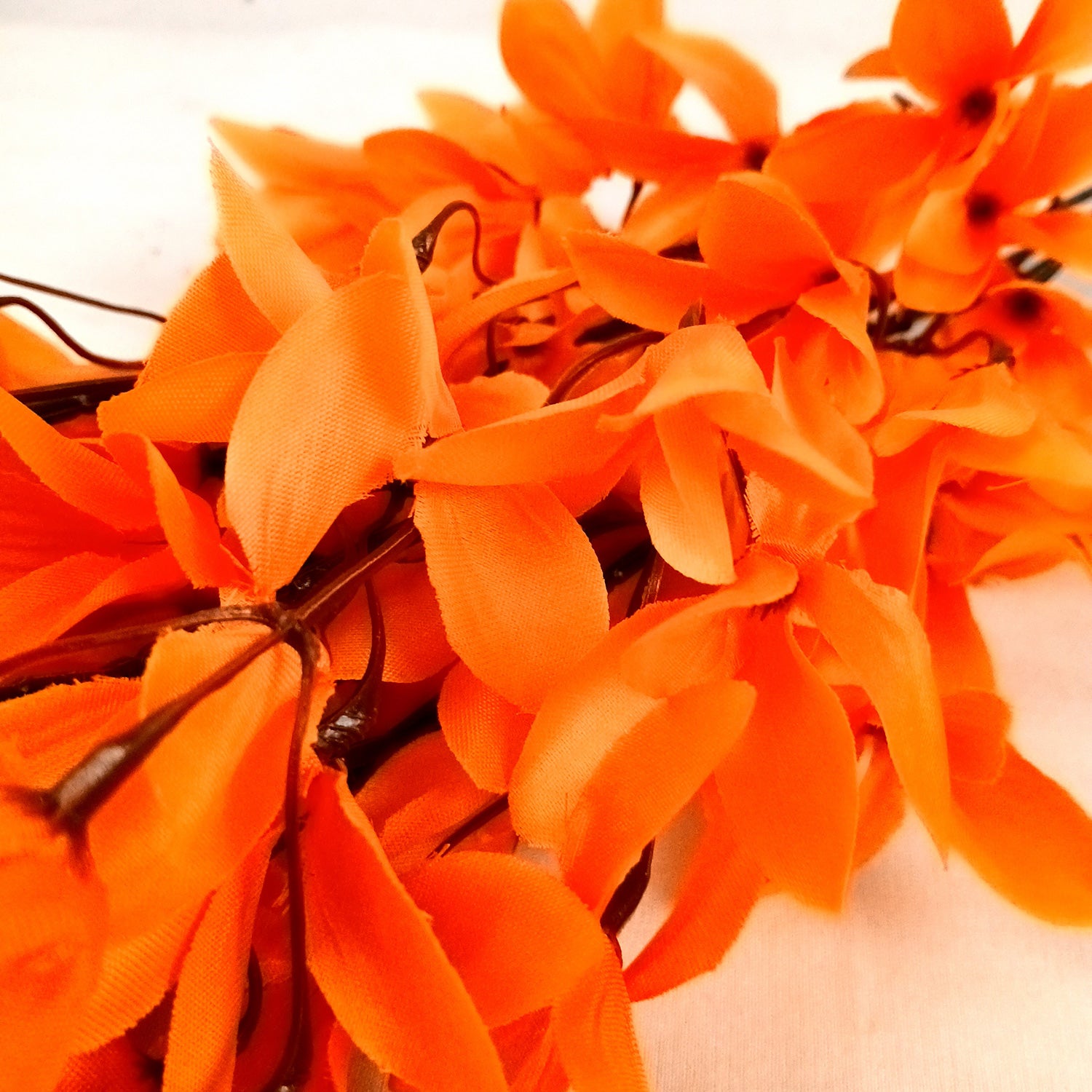 Artificial Flowers | Faux Flowers Bunch - for Home Decor, Living Room, Side Table, Centerpiece - 29 Inch - Apkamart #Colour_Orange