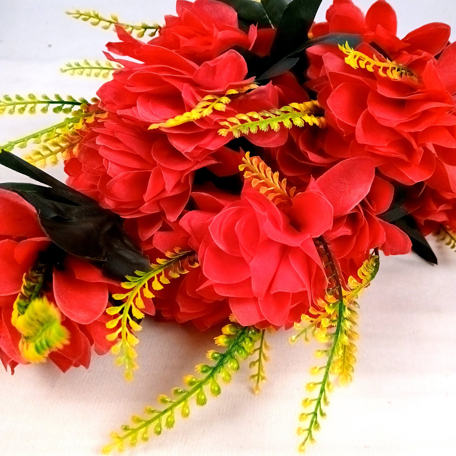 Artificial Flowers Bunches for Vase Pot | Faux Flowers Sticks - for Home Decor Living Room Side Table Centerpiece - 27 Inch - Apkamart #Colour_Pink