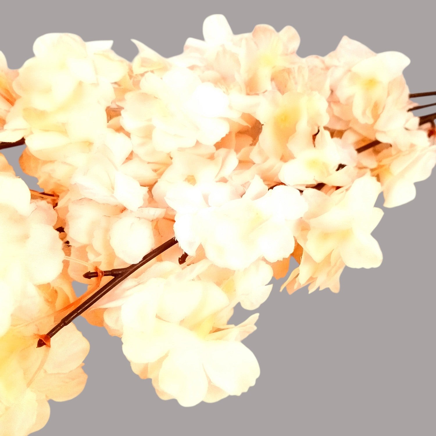 Artificial Flower Bouquets - Cherry Blossom | Faux Flowers Sticks / Bunch - for Table Vase, Home Decor, Living Room, Side Table Centerpiece - 21 Inch - Apkamart #Style_Design 2