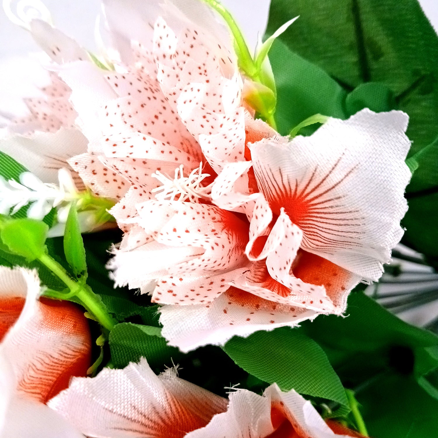 Artificial Flower Bouquets | Faux Flowers Bunch - for Table Vase, Pot, Home Decor, Living Room, Side Table Centerpiece - 18 Inch - Apkamart #Colour_Pink