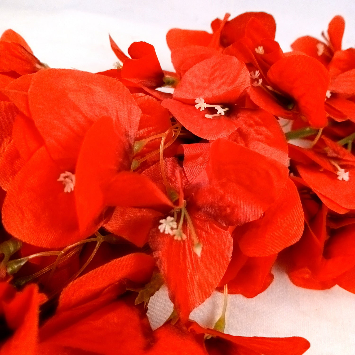 Artificial Flower Orchids Sticks Bouquet | Fake Flowers Bunch - For Vase, Pot, Home, Bedroom, Balcony, Office Corner - 26 Inch - Apkamart #Colour_Red