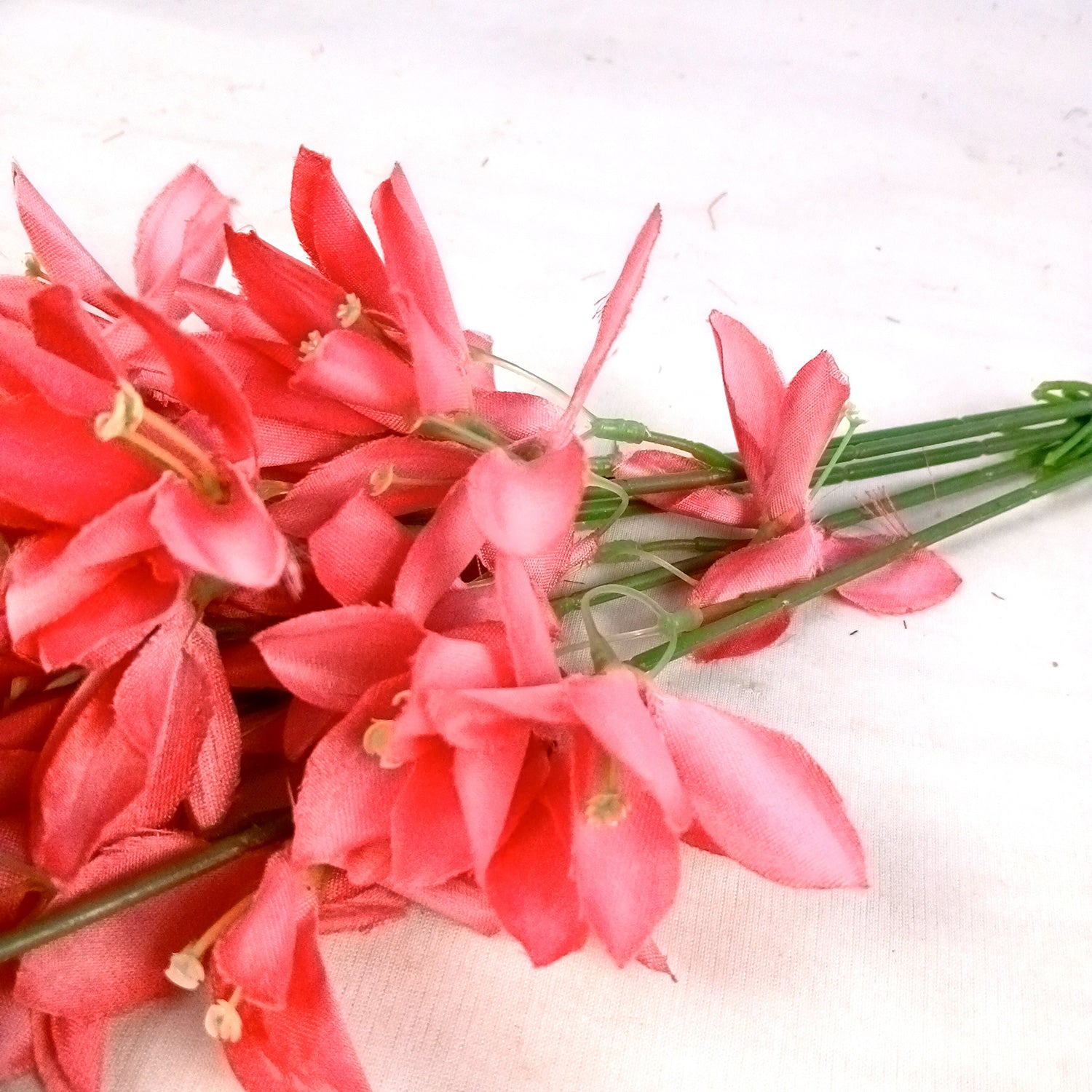 Artificial Flowers Gladiolus Bunches for Vase Pot | Faux Flowers Stem - for Home Decor Living Room Side Table - 26 Inch - Apkamart #Colour_Pink