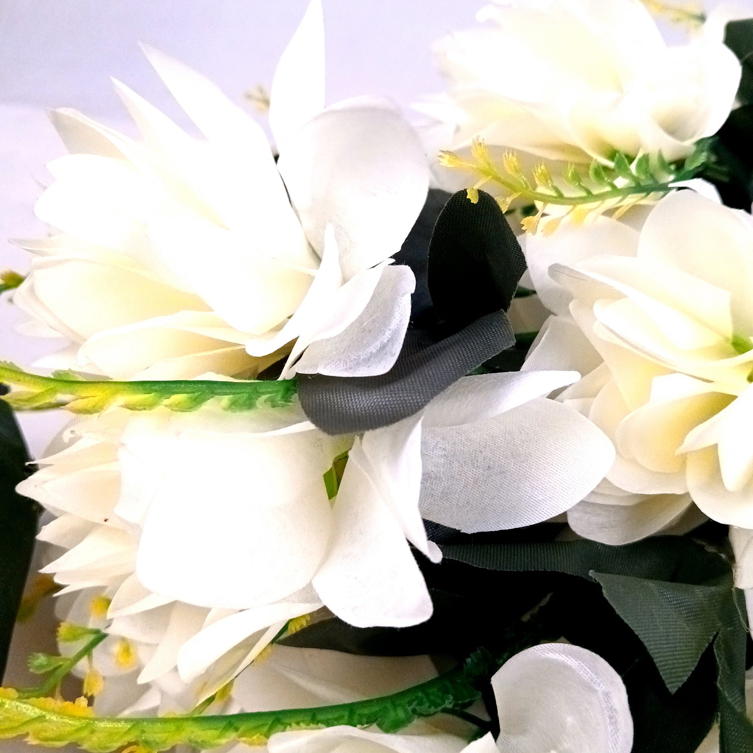 Artificial Plant Flowers Bunches for Vase Pot | Faux Flowers Stick - for Home Decor Living Room Side Table Centerpiece - 27 Inch - Apkamart #Colour_White