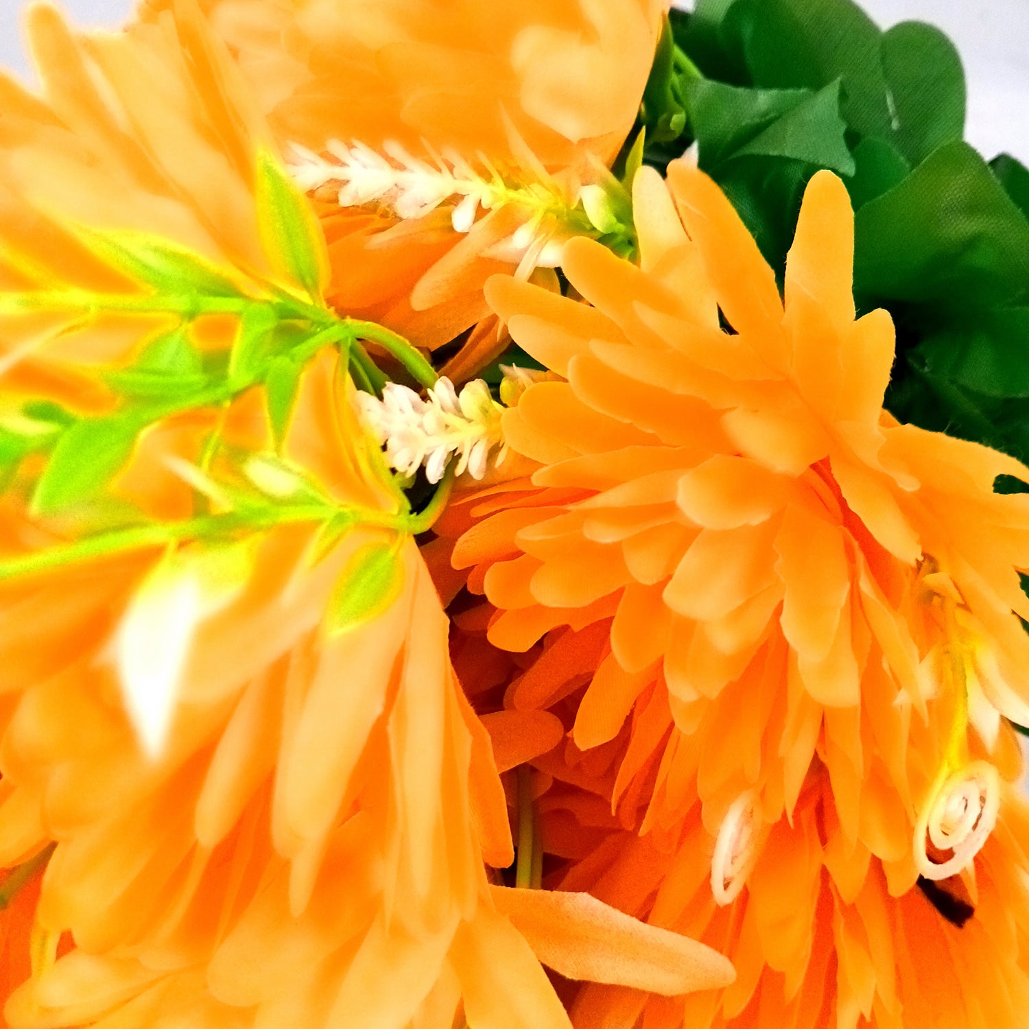 Artificial Flower Dahlia | Fake Flowers Bunch Dahalia - For Vase, Pot, Home, Bedroom, Balcony, Office Corner, Living Room - 18 Inch - Apkamart #Colour_Yellow