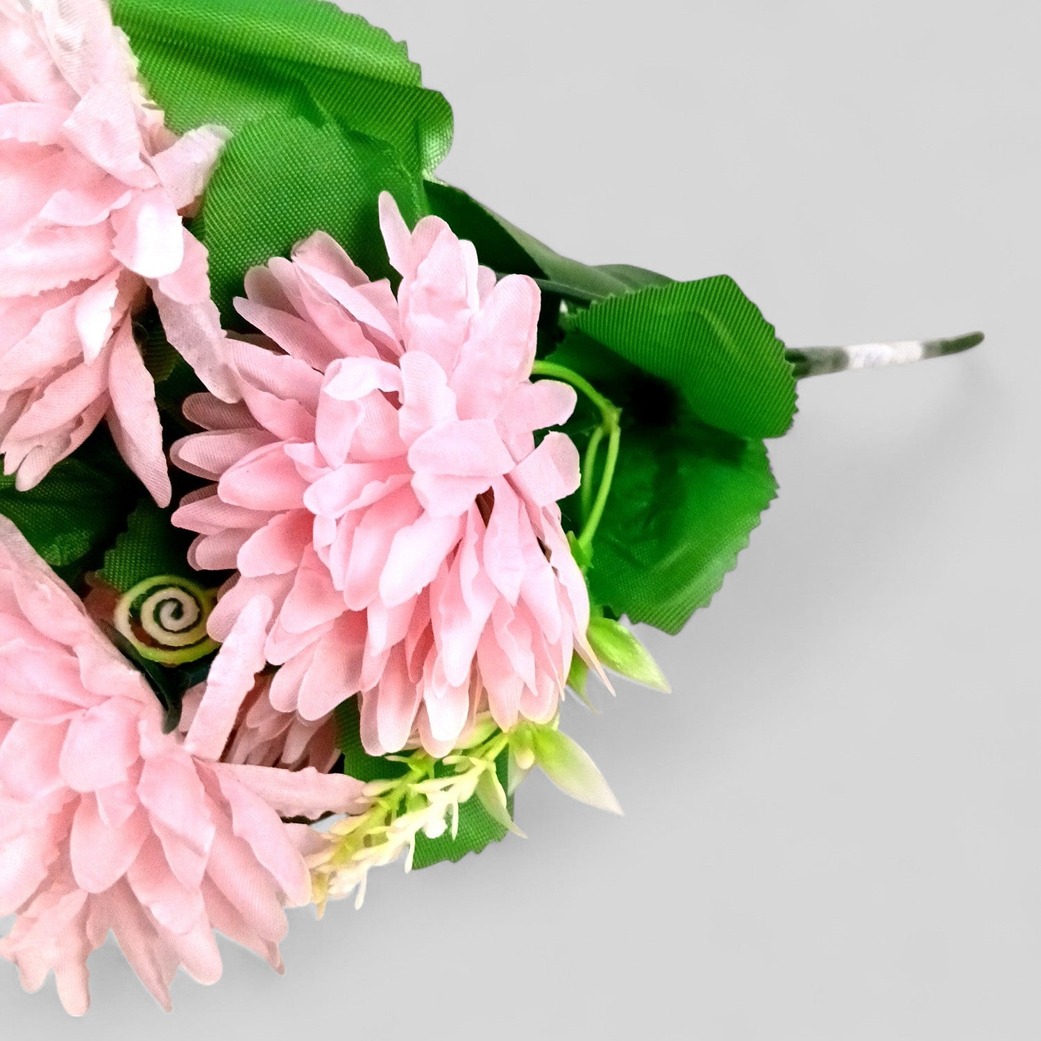 Artificial Flowers Dahlia Bunches for Vase Pot | Faux Flowers Stick - for Home Decor, Living Room, Wedding & Party Decoration (Vase Not Included) - 14 Inch - Apkamart #Colour_Pink