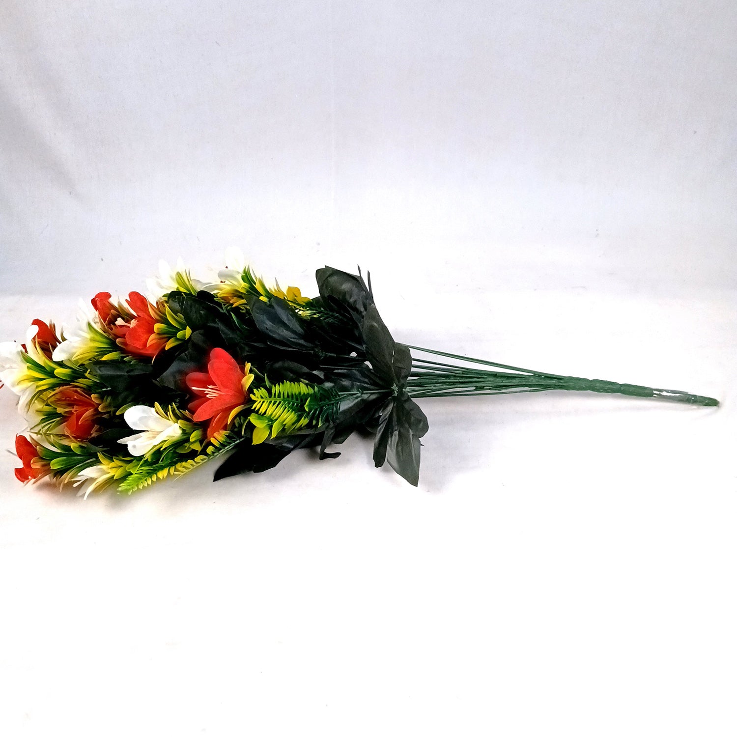 Artificial Flower Lily Bouquets | Faux Flowers Bunch - for Table Vase, Pot, Home Decor, Living Room, Side Table Centerpiece - 26 Inch - Apkamart