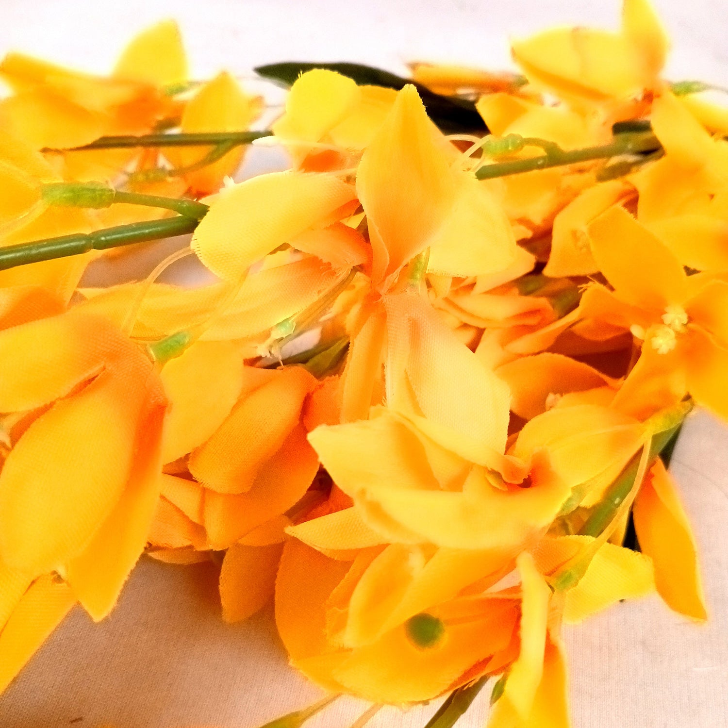 Artificial Flowers Gladiolus Bunches for Vase Pot | Faux Flowers Stem - for Home Decor Living Room Side Table - 26 Inch - Apkamart #Colour_Yellow