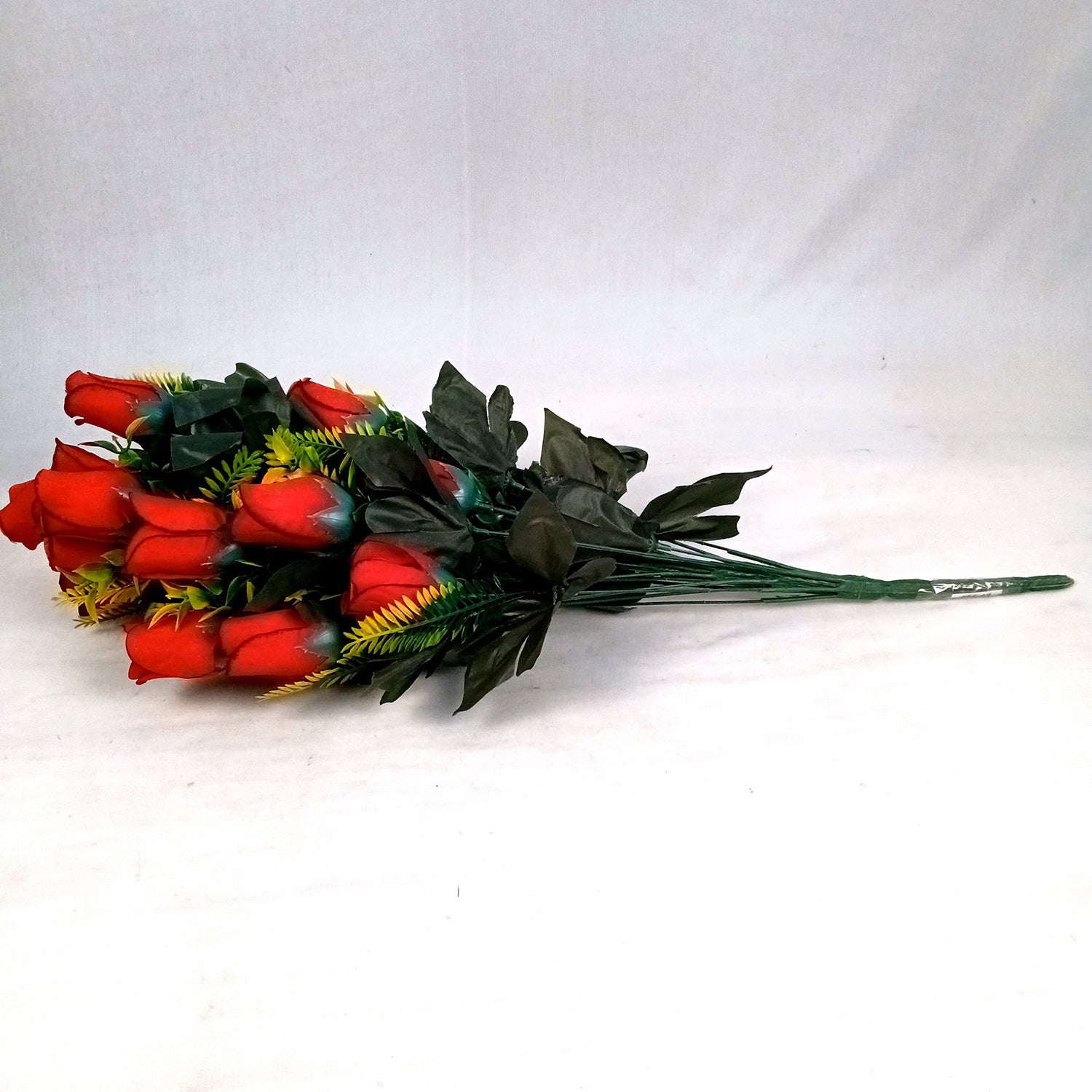 Artificial Flowers Rose | Faux Flowers Bunch - for Home Decor, Living Room, Side Table - 26 Inch - Apkamart