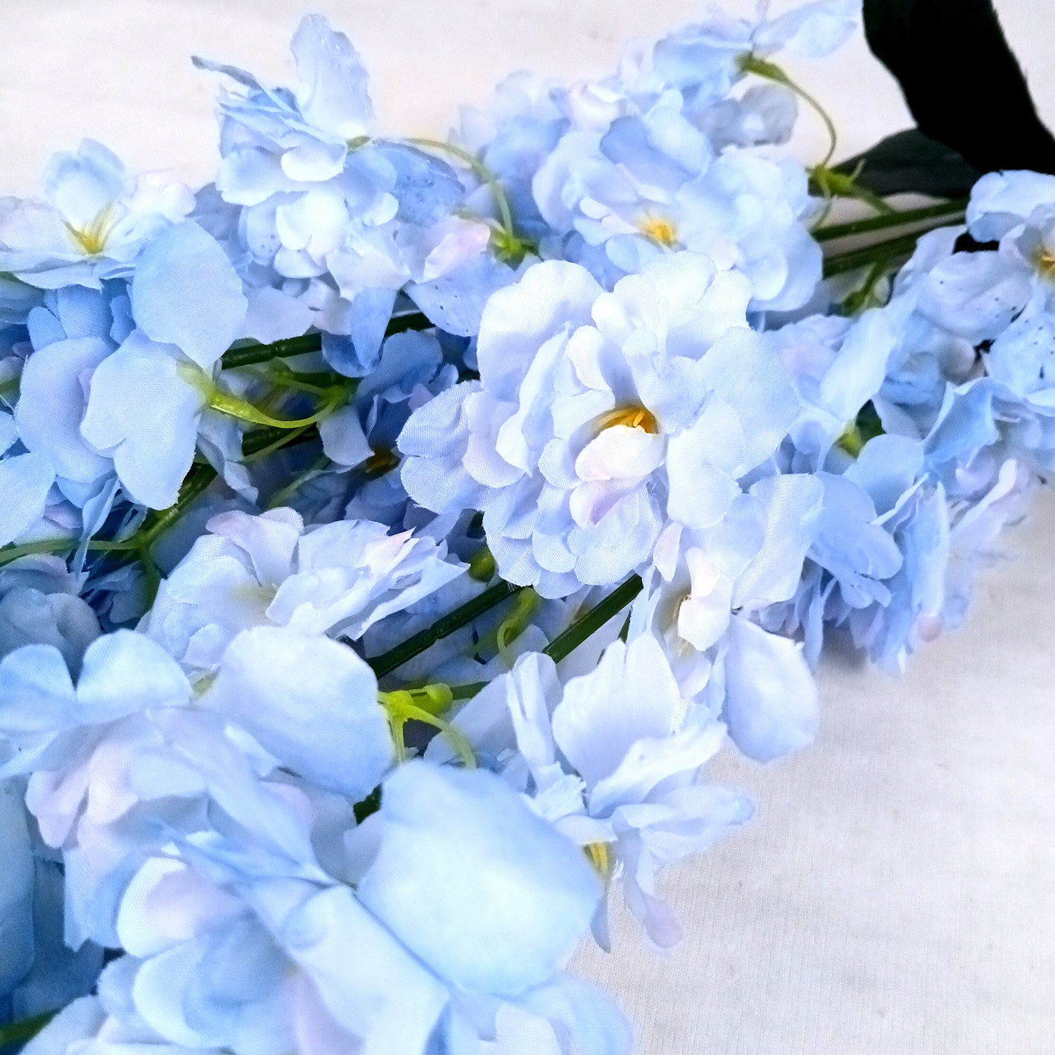 Artificial Flower Orchids Bouquets | Faux Flowers Bunch - for Table Vase, Pot, Home Decor, Living Room, Side Table Centerpiece - 26 Inch - Apkamart #Colour_Blue