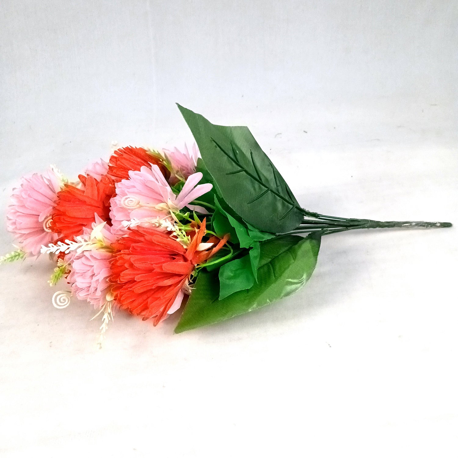 Artificial Flower Dahlia | Fake Flowers Bunch Dahalia - For Vase, Pot, Home, Bedroom, Balcony, Office Corner, Living Room - 18 Inch - Apkamart #Colour_Multicolor