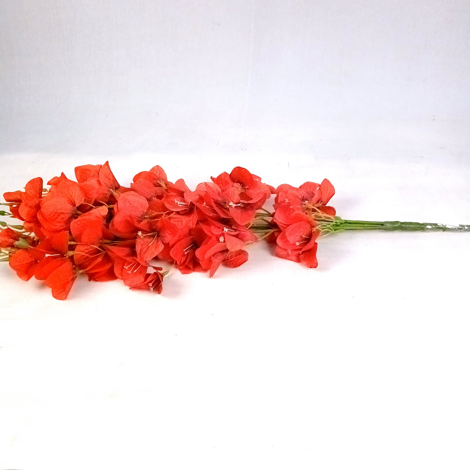 Artificial Flower Orchids Sticks Bouquet | Fake Flowers Bunch - For Vase, Pot, Home, Bedroom, Balcony, Office Corner - 26 Inch - Apkamart #Colour_Red