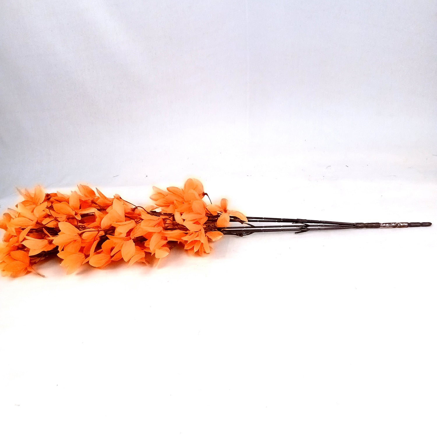 Artificial Flowers | Faux Flowers Bunch - for Home Decor, Living Room, Side Table, Centerpiece - 29 Inch - Apkamart #Colour_Orange