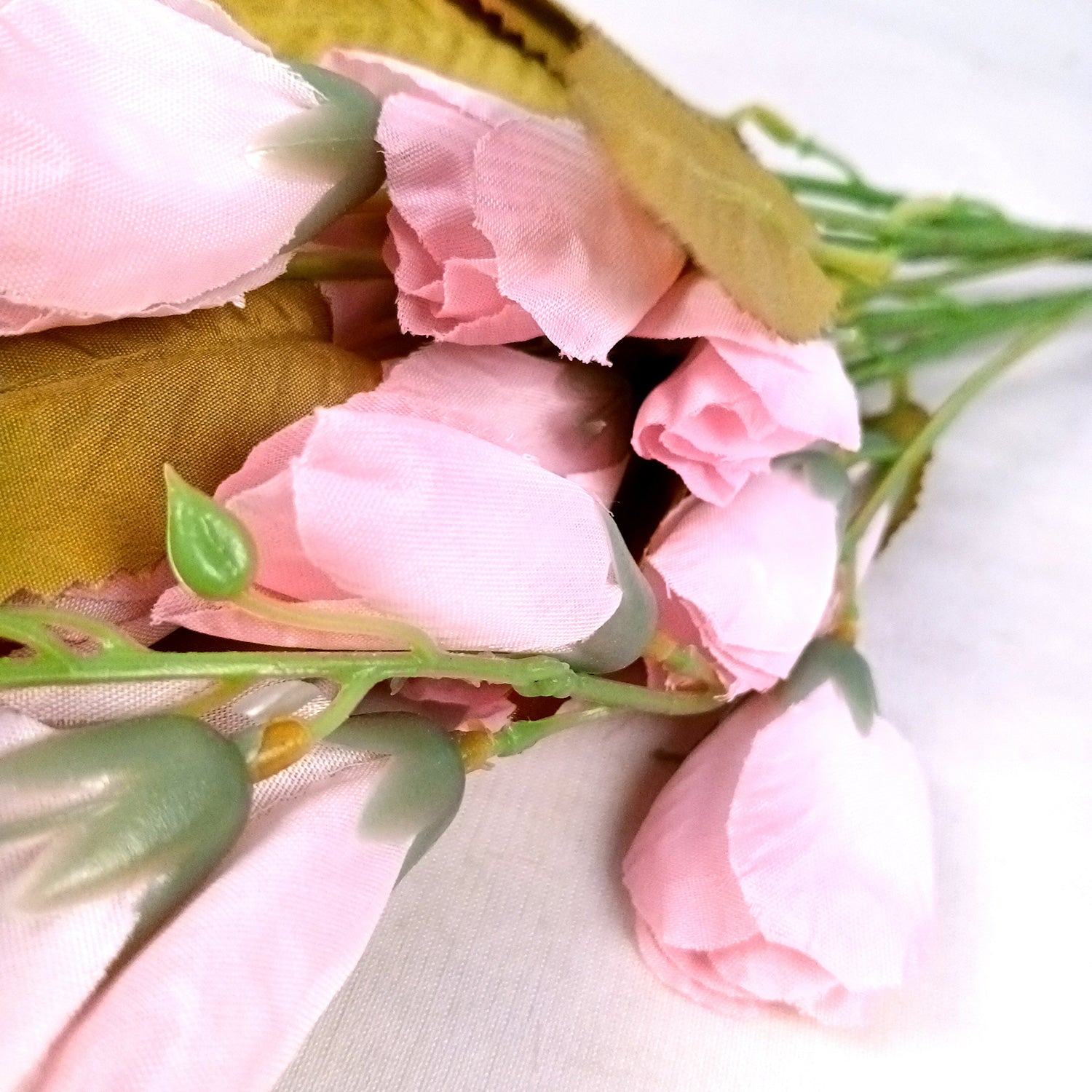 Artificial Flower Tulips Bouquet | Faux Flowers Bunch - for Table Vase, Pot, Home Decor, Living Room, Side Table Centerpiece - 27 Inch - Apkamart #Colour_Pink