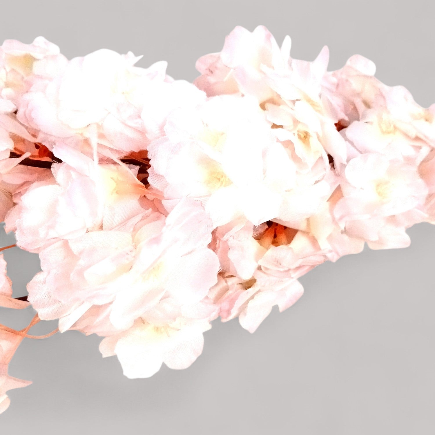 Artificial Flower Cherry Blossom Bouquets | Faux Flowers Bunch - for Table Vase, Pot, Home Decor, Living Room, Side Table Centerpiece - 21 Inch - Apkamart #Style_Design 1