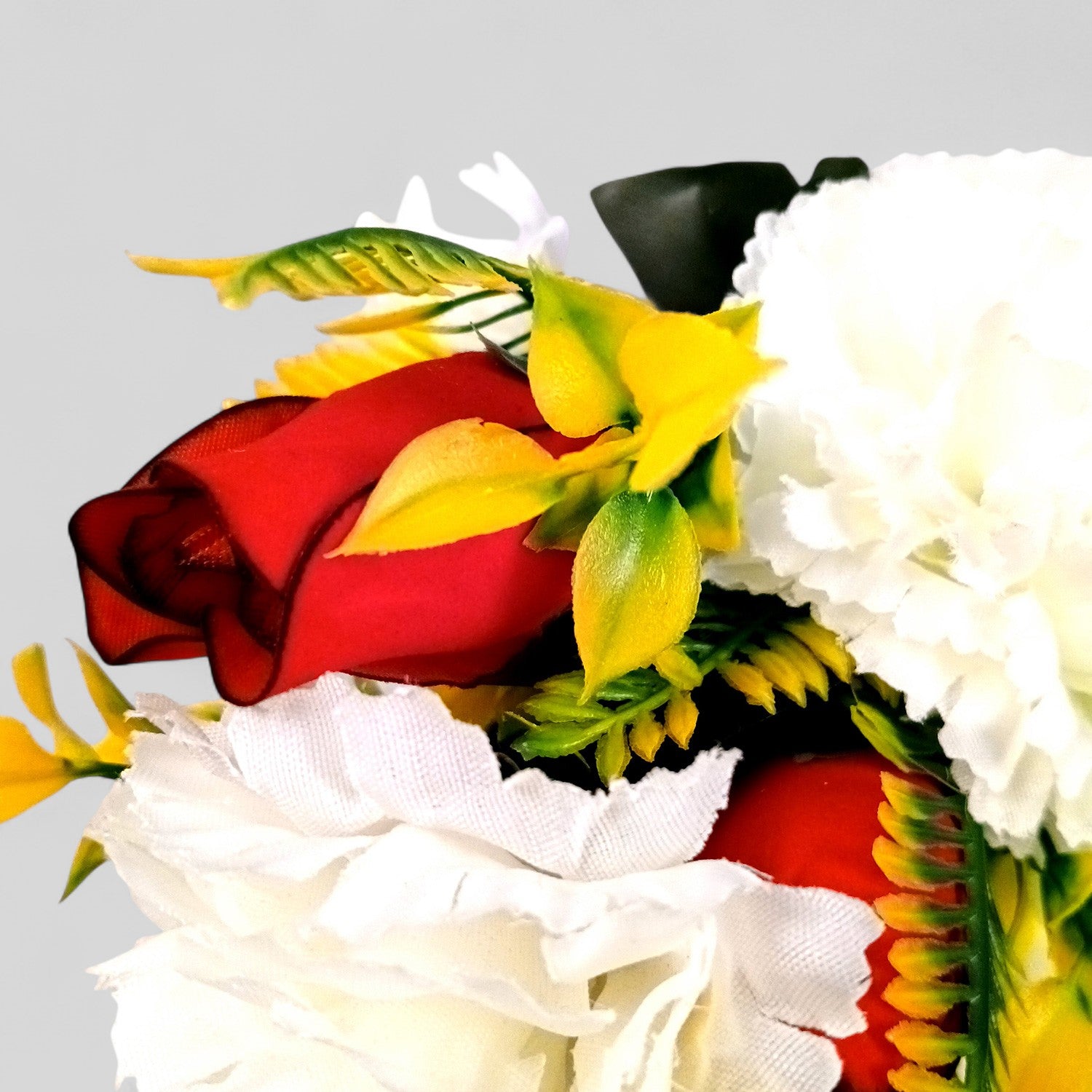 Artificial Flowers Bunches for Vase Pot | Faux Flowers Stem - for Home Decor, Living Room, Office & Festivals Decoration (Vase Not Included) - 13 Inch - Apkamart