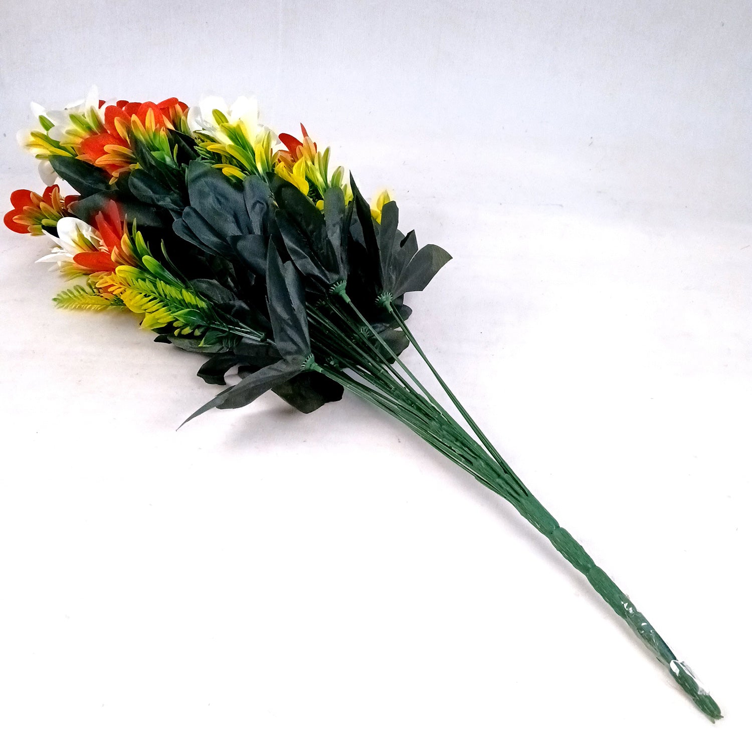 Artificial Flower Lily Bouquets | Faux Flowers Bunch - for Table Vase, Pot, Home Decor, Living Room, Side Table Centerpiece - 26 Inch - Apkamart