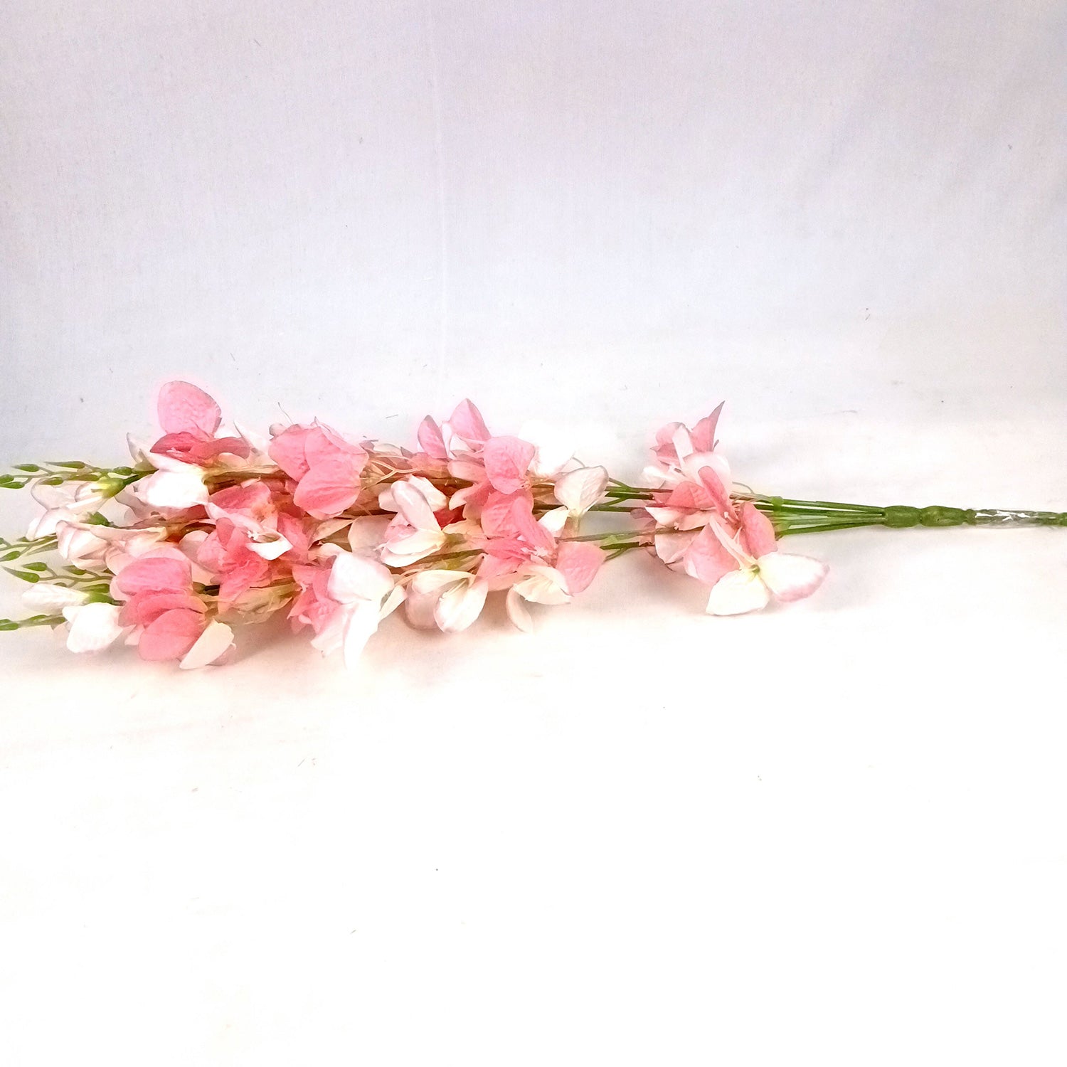 Artificial Flower Bouquet | Fake Orchids Flowers Bunch - For Vase, Pot, Home, Bedroom, Balcony, Office Corner - 26 Inch - Apkamart #Colour_Multicolor