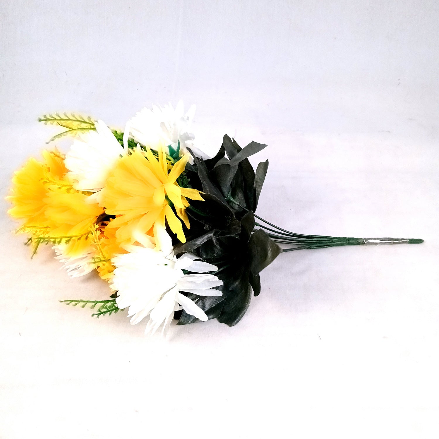 Artificial Marigold Flower Bouquets | Fake Flowers Bunch - For Vase, Pot, Home, Bedroom, Balcony - 16 Inch - Apkamart #Style_Design 2