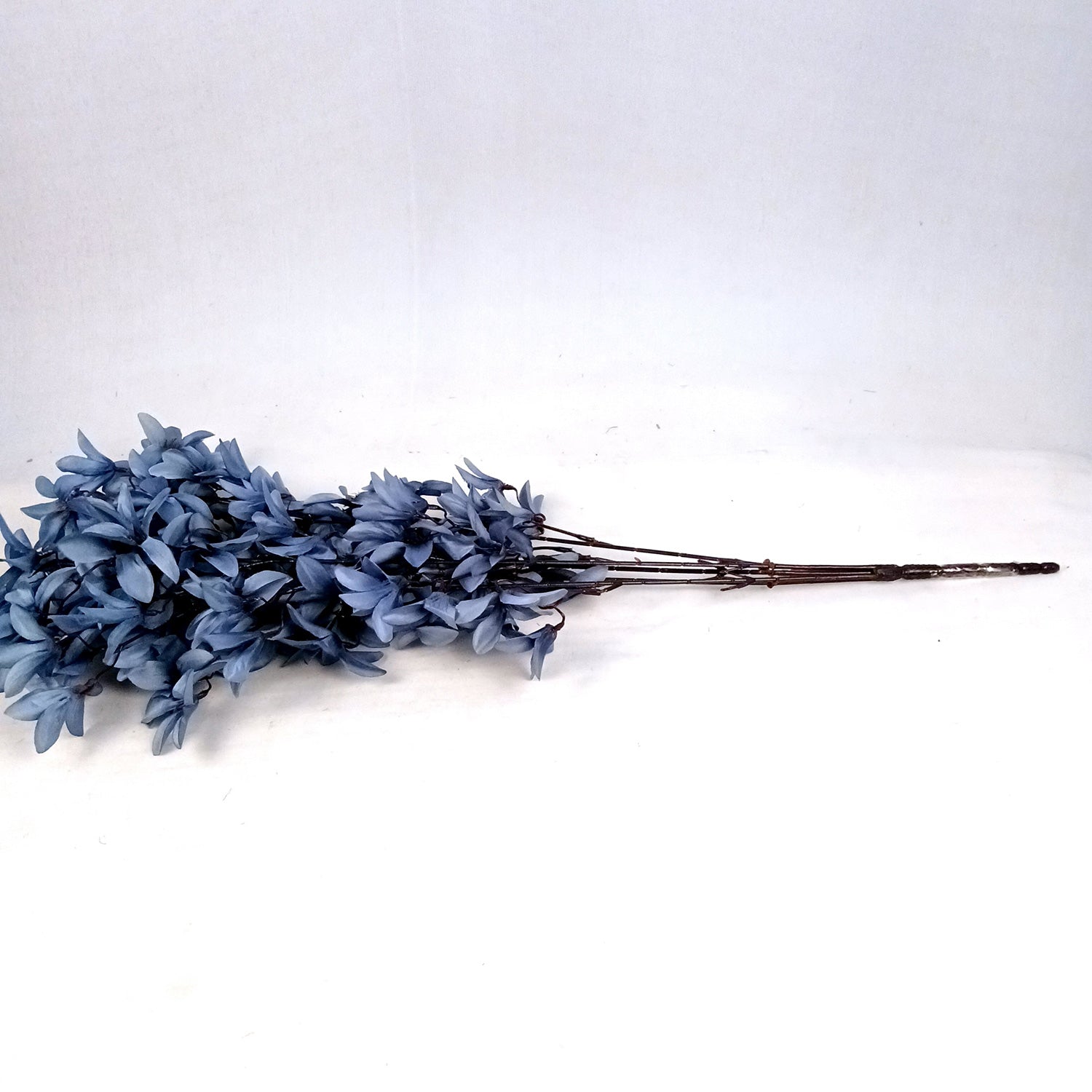 Artificial Flowers | Faux Flowers Bunch - for Home Decor, Living Room, Side Table, Centerpiece - 29 Inch - Apkamart #Colour_Blue
