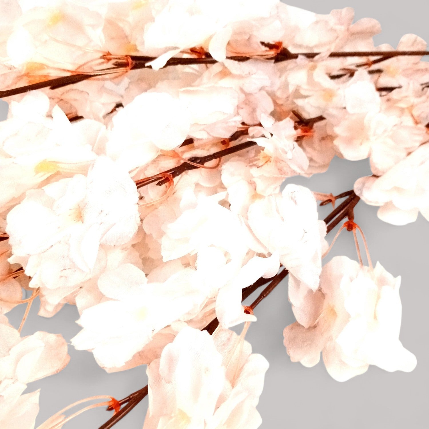 Artificial Flower Bouquets - Cherry Blossom | Faux Flowers Sticks / Bunch - for Table Vase, Home Decor, Living Room, Side Table Centerpiece - 21 Inch - Apkamart #Style_Design 1