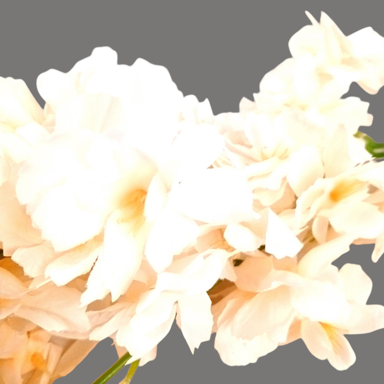 Artificial Flower Orchids Bouquets | Faux Flowers Bunch - for Table Vase, Pot, Home Decor, Living Room, Side Table Centerpiece - 26 Inch - Apkamart #Colour_Cream