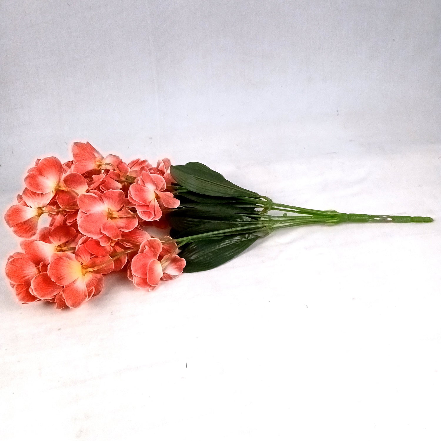 Artificial Orchids Flower Bouquets | Fake Flowers Bunch - For Vase, Pot, Home, Bedroom, Balcony, Office Corner, Living Room - 22 Inch - Apkamart #Colour_Red