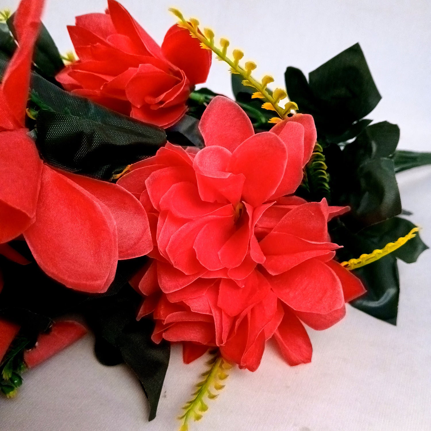 Artificial Flowers Bunches for Vase Pot | Faux Flowers Sticks - for Home Decor Living Room Side Table Centerpiece - 27 Inch - Apkamart #Colour_Pink