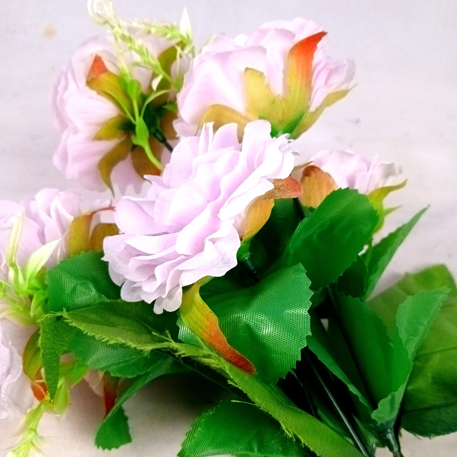 Artificial Flowers Rose Sticks | Faux Flowers Bunch - for Home Decor, Living Room, Wedding & Party Decoration (Vase Not Included) - 15 Inch - Apkamart #Colour_Purple