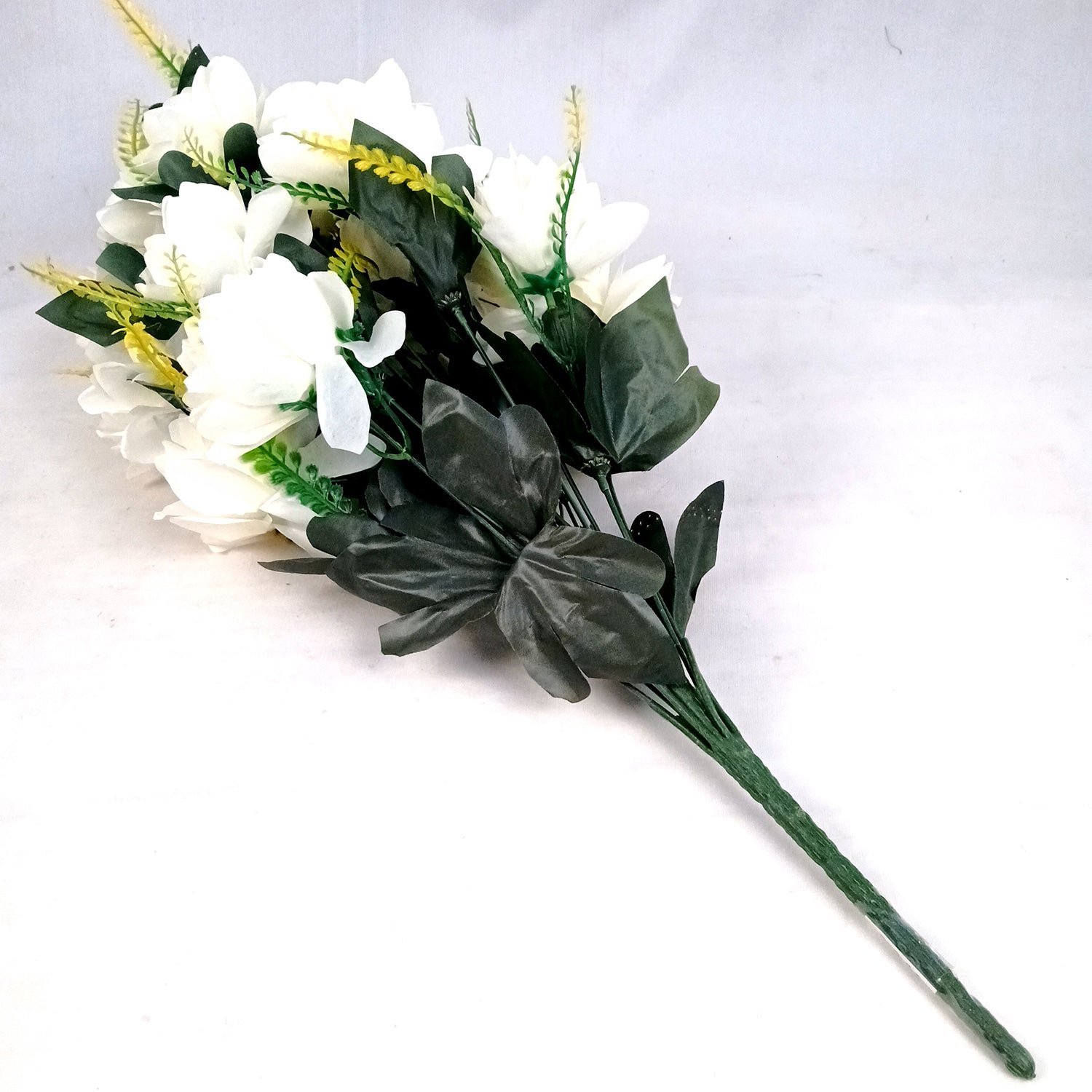 Artificial Plant Flowers Bunches for Vase Pot | Faux Flowers Stick - for Home Decor Living Room Side Table Centerpiece - 27 Inch - Apkamart #Colour_White