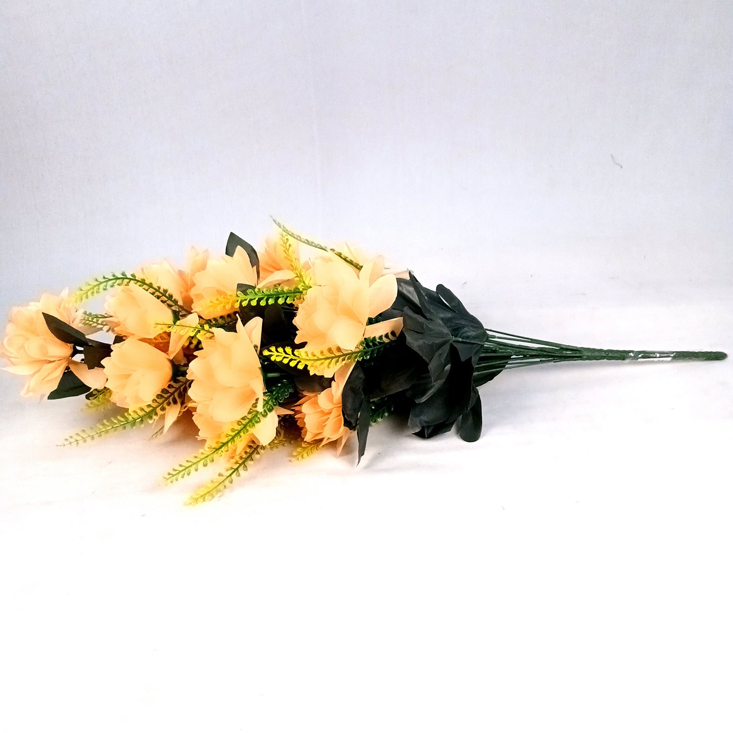 Artificial Plant Flowers Bunches for Vase Pot | Faux Flowers Stick - for Home Decor Living Room Side Table Centerpiece - 27 Inch - Apkamart #Colour_Orange