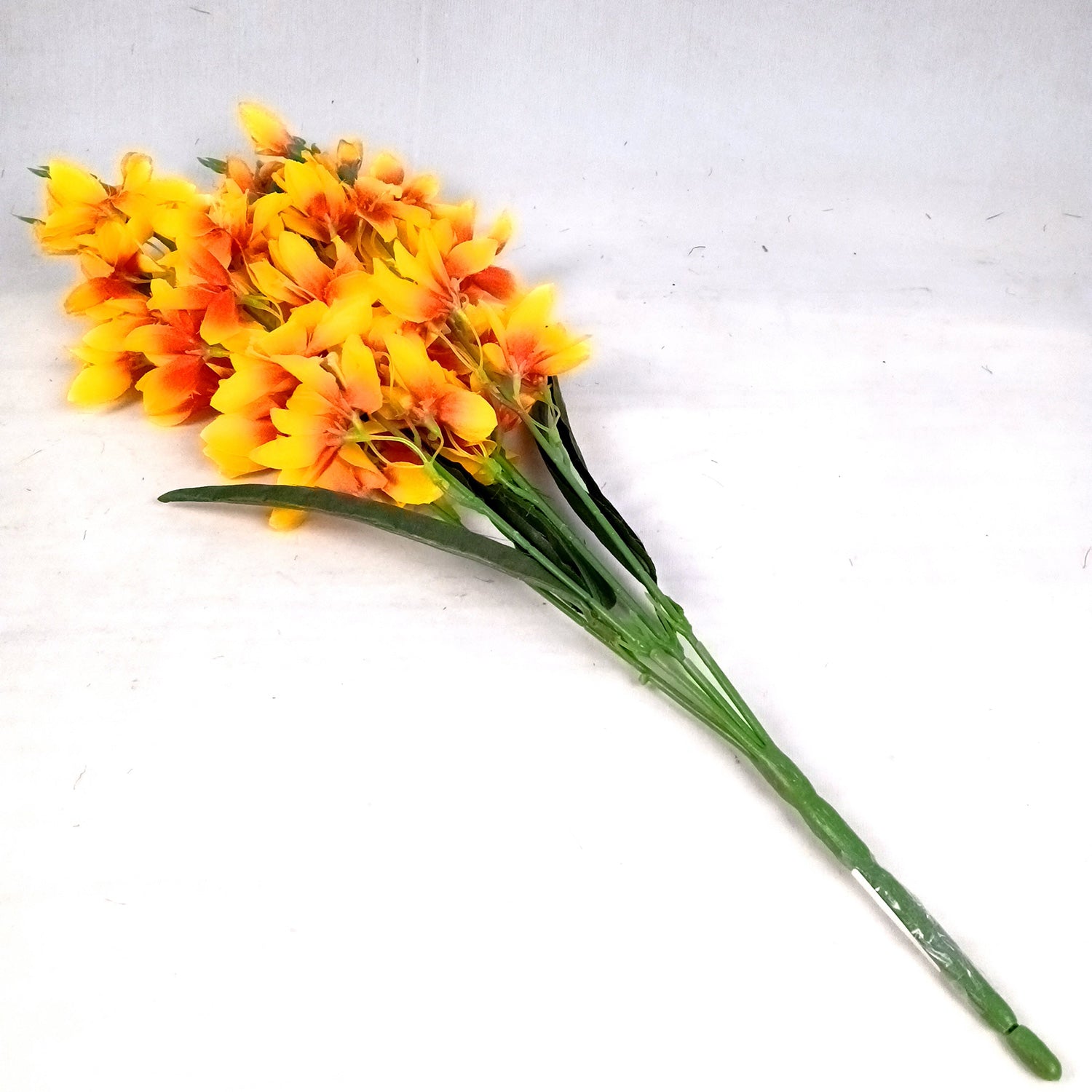 Artificial Flowers Gladiolus Bunches for Vase Pot | Faux Flowers Stem - for Home Decor Living Room Side Table Centerpiece - 26 Inch - Apkamart #Colour_Yellow