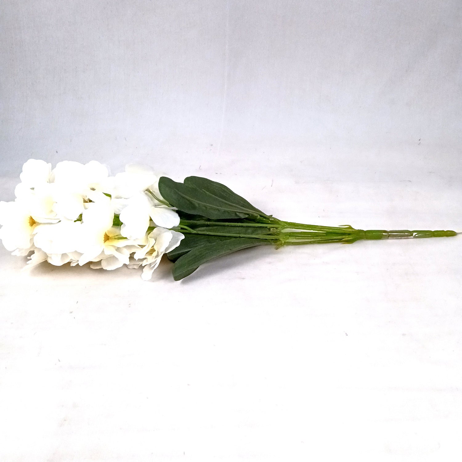 Artificial Orchids Flower Bouquets | Fake Flowers Bunch - For Vase, Pot, Home, Bedroom, Balcony, Office Corner, Living Room - 22 Inch - Apkamart #Colour_White