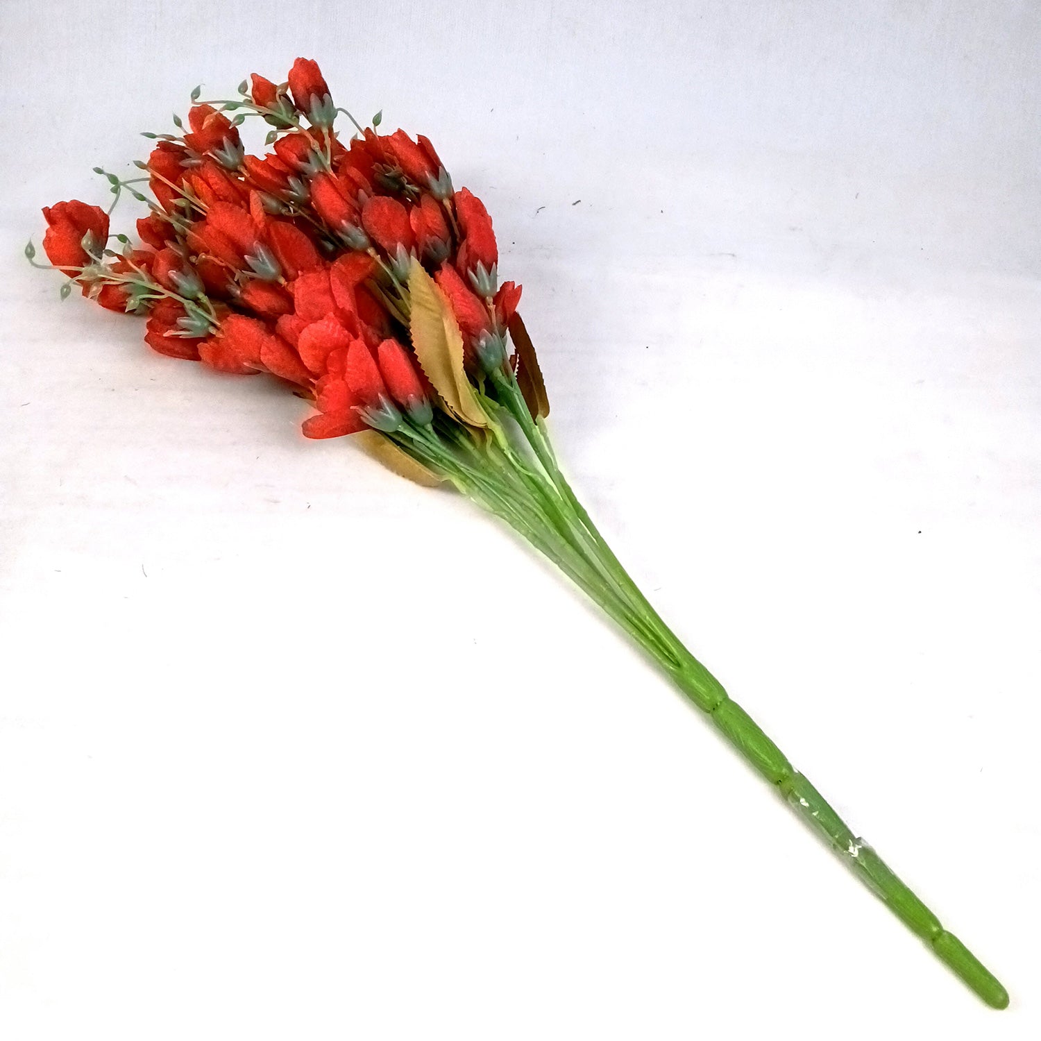 Artificial Flower Tulips Bouquet | Faux Flowers Bunch - for Table Vase, Pot, Home Decor, Living Room, Side Table Centerpiece - 27 Inch - Apkamart #Colour_Red