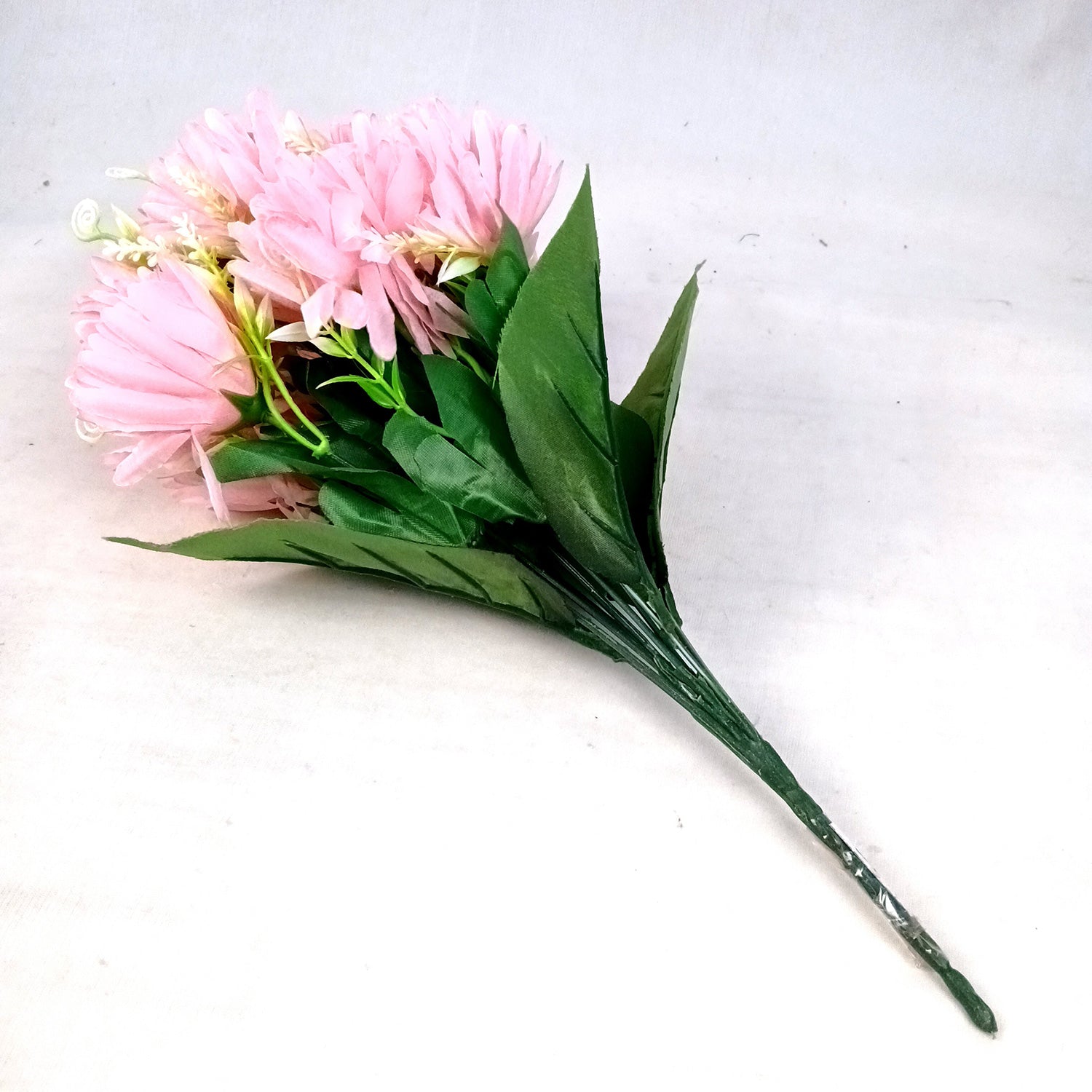 Artificial Flower Dahlia | Fake Flowers Bunch Dahalia - For Vase, Pot, Home, Bedroom, Balcony, Office Corner, Living Room - 18 Inch - Apkamart #Colour_Pink